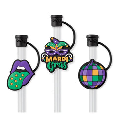 SWIG MARDI GRAS PARTY Straw Toppers