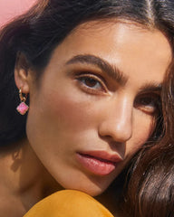 Kendra Scott Mallory Rose Gold Huggie Earrings