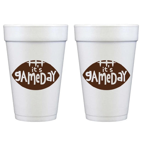 It's Gameday Tailgate Styrofoam Cup 10 Ct