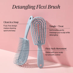 Kitsch Detangling Flexi Brush - Haze Blue