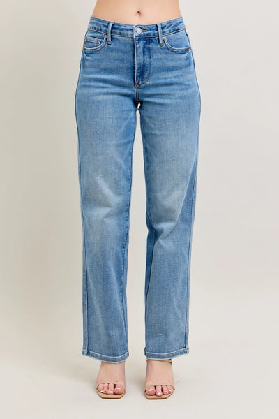 Judy Blue Tummy Control Vintage Straight Wash Jeans