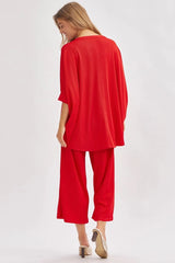 Dear Scarlett Wrinkle Free Bali Travel Two Piece Sets - 3 Colors