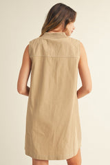 Giana Dress-Taupe