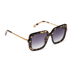 DIFF Sandra Espresso Tortoise Grey Gradient Sunglasses