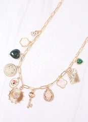 Aylett Charm Necklace Gold