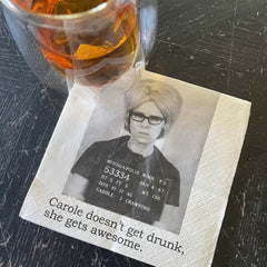 Funny Mugshot Cocktail Napkins