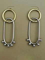 Two-Tone - Artistic Dangle Earrings