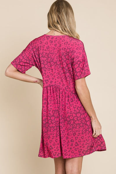 Pink Leopard Dress