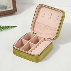 Plush Jewelry Box For Travel in Assorted Colors