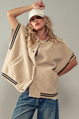 Varsity Oversized Sherpa Vest - 2 Colors