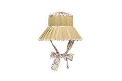 Kathy Hilton x Lorna Murray Polka Rainbow Luxe Ravello Hat-Medium