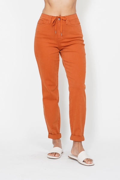 Judy Blue Rusty Orange Jogger Jeans