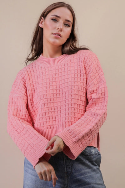 Through The Windowpane Sweater - 4 Colors