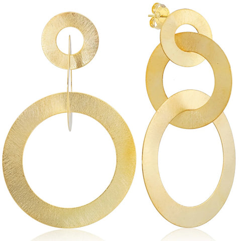 Kendra Scott Elle Lattice Frame Gold Drop Earrings-Multiple Options