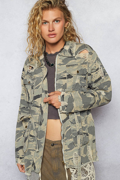 Sweet Camo Twill Jacket