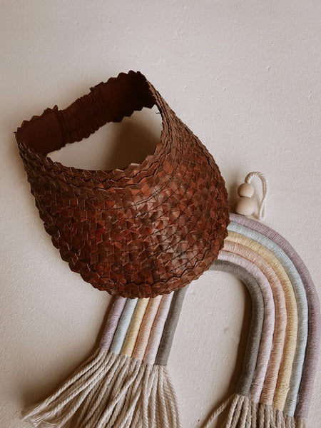 Rattan Sun Visor For Kids-2 Colors