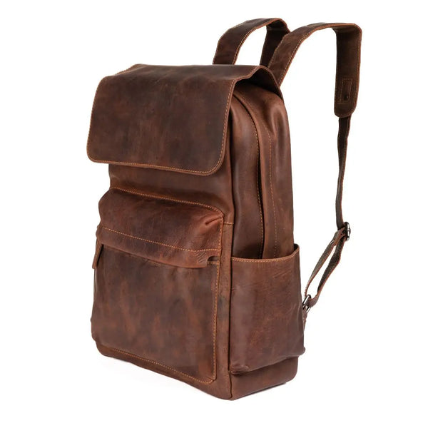 Leather Vintage Backpack Scott- Unisex