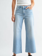 Just Black Wide Leg Flare Crop Jeans