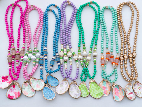 Collins Oyster Necklace - 7 Colors