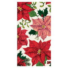 Hester and Cook Poinsettia Guest Napkin - Pack of 16