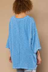 Ruth Ribbed Oversized Tee - 2 Colors