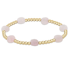 enewton Admire Gold 3mm Bead Bracelets Faceted Stones -Regular or Extends- Multiple Colors