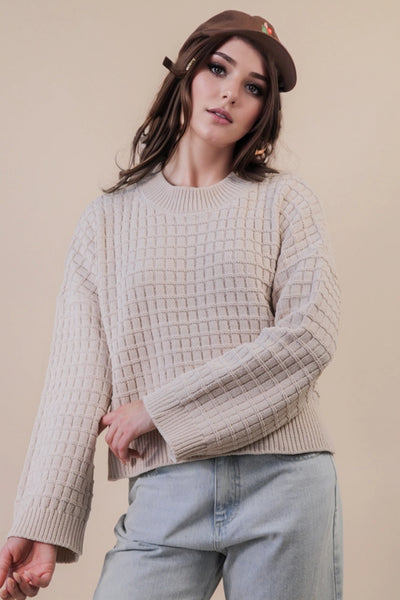 Through The Windowpane Sweater - 4 Colors