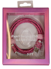 Simply Southern Sparkle USB Charger-2 Colors