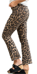 Cropped Leopard Jeans