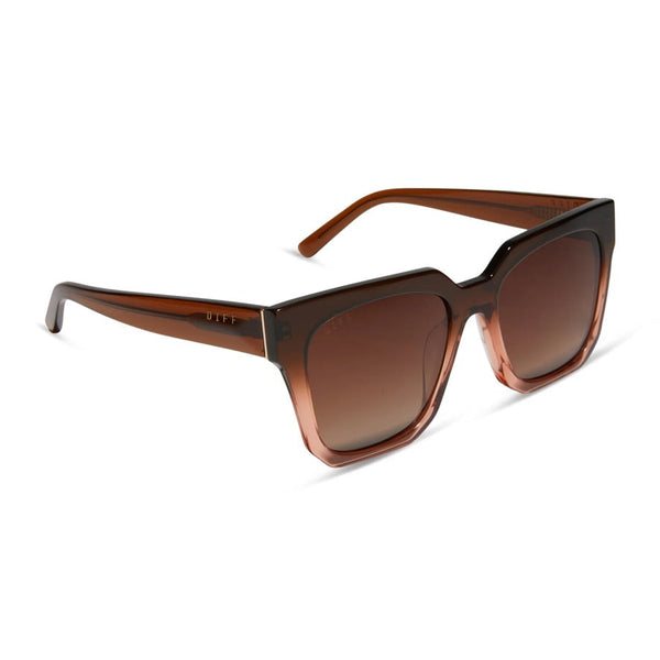 DIFF Bella 2 Taupe Ombre Crystal Brown Gradient Polarized
