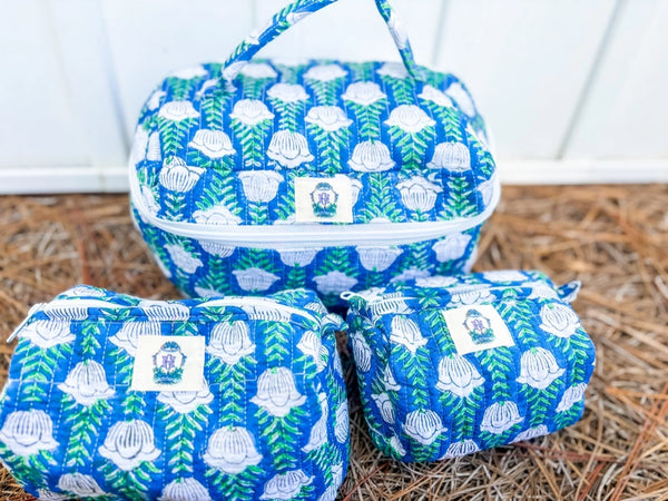 Block Print Travel Bags-Multiple Options