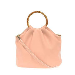 Natalie Bamboo Handle Pouf Bag - 2 Colors