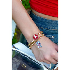 Alabama Crimson Tide Ball Bead Bracelet Set of 2