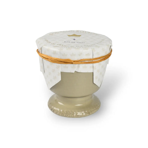 Bougie Queen of Bourbon – Bougie grise de style provincial français – 16 oz