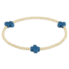 enewton signature cross gold pattern 2mm bead bracelet-Many Colors
