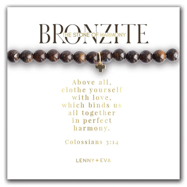 Scripture Bracelet with Cross Charm