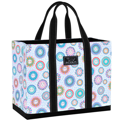 Laura Park Stained Glass Blue Weekender Duffle Bag