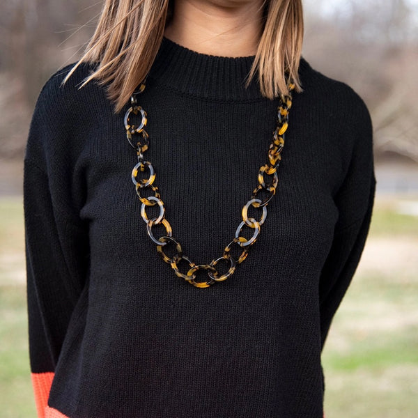 Tortoise Link Necklace