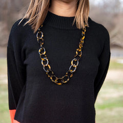 Tortoise Link Necklace
