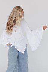 Bell Sleeve Tee - White