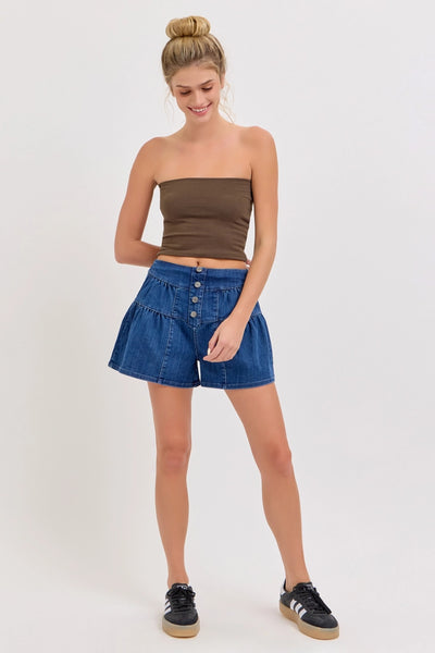 Fleur Denim Shorts