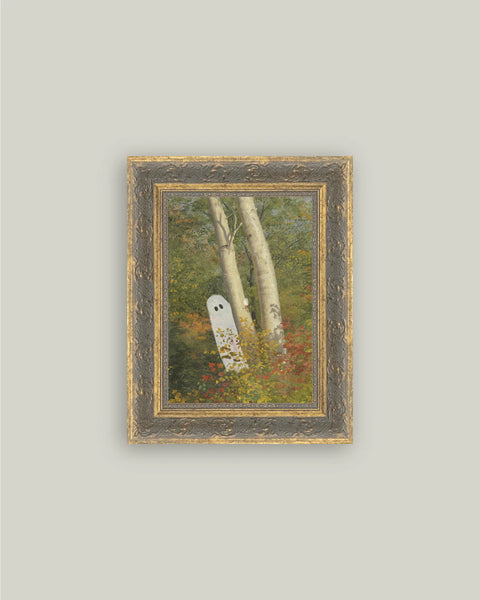 Framed Autumn Woods Ghost
