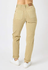 Judy Blue Khaki Cuffed Joggers