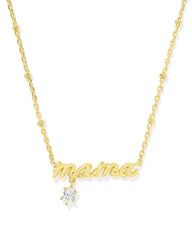 Kendra Scott Mama Gold Crystal Short Pendant Necklace