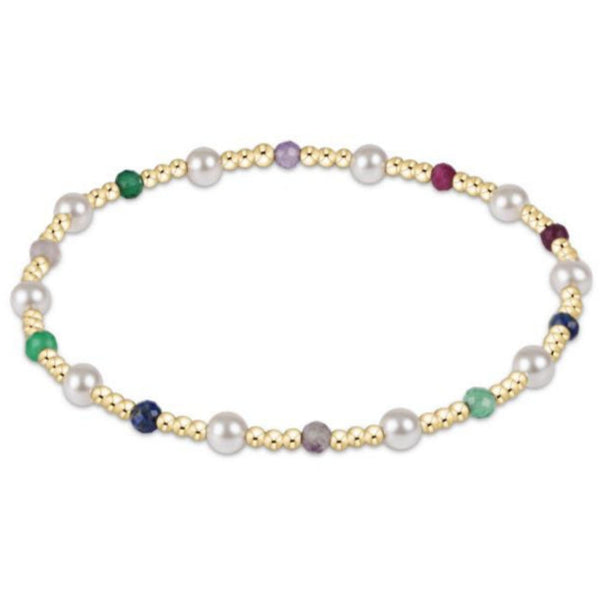 enewton 7.25" Extends - Pearl Sincerity Pattern 4mm Bead Bracelet - Hot Mess