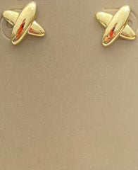 Simpli-X Gold Stud Earrings