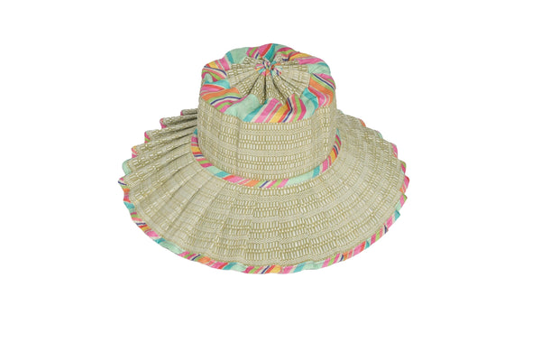 Kathy Hilton x Lorna Murray Pool Float Luxe Capri Hat-Medium