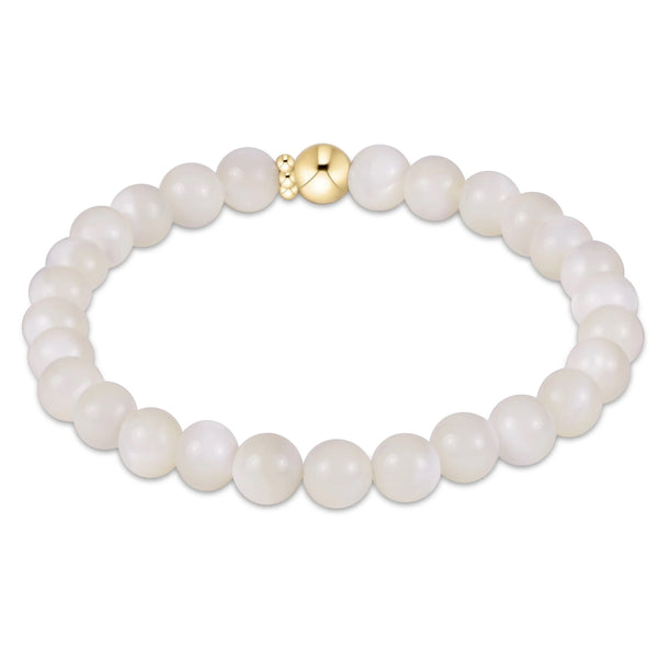 enewton - classic gemstone 6mm bracelet - mother of pearl