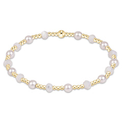 enewton - sincerity gemstone & pearl 4mm bracelet - mother of pearl