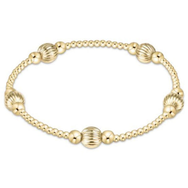 enewton 6.25" Purpose Dignity 6mm Bead Bracelet - Gold